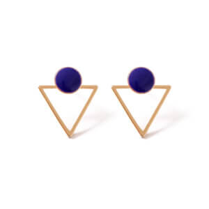 Modern Gold Geometric Statement Earrings with Trendy Designs