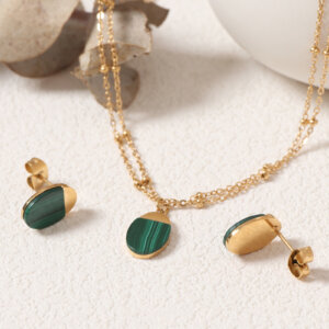 Hexingsheng Jewelry | Jewelry Sets vs. Single Pieces – Which Is the Smarter Choice? Minimalist Mirror Polished Natural Stone Jewelry Set